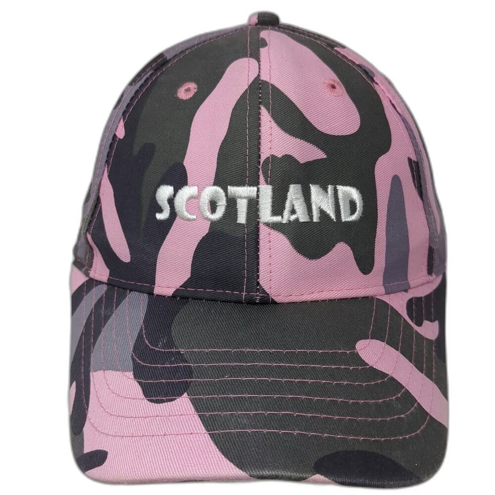 International Insignia Scotland Pink Camo One Size Baseball Cap Hat Strapback